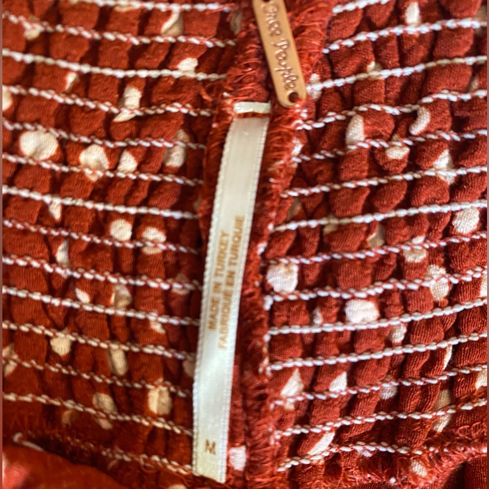 Free People Babylon River Flowy dark Orange
Patterned Pants size medium - Picture 5 of 7